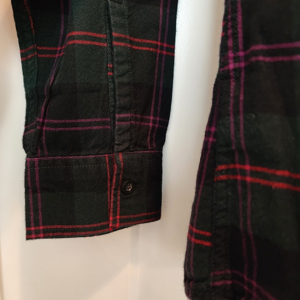 Eddie Bauer XL Classic Flannel Shirt Plaid Cozy Outdoor Preppy Rustic Holiday - Picture 6 of 16